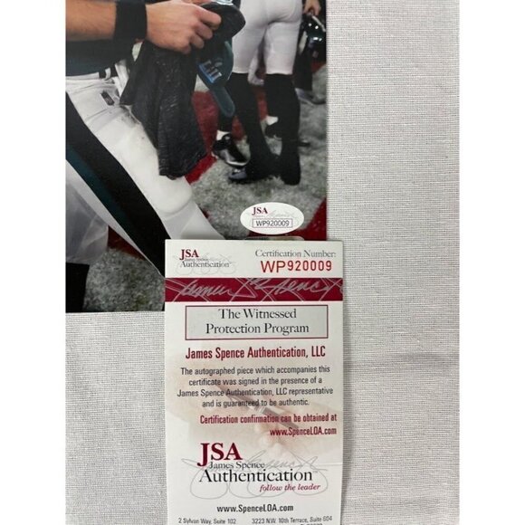 Nate Sudfeld signed autographed Philadelphia Eagles 8x10 SBLII Photo JSA - Picture 3 of 3